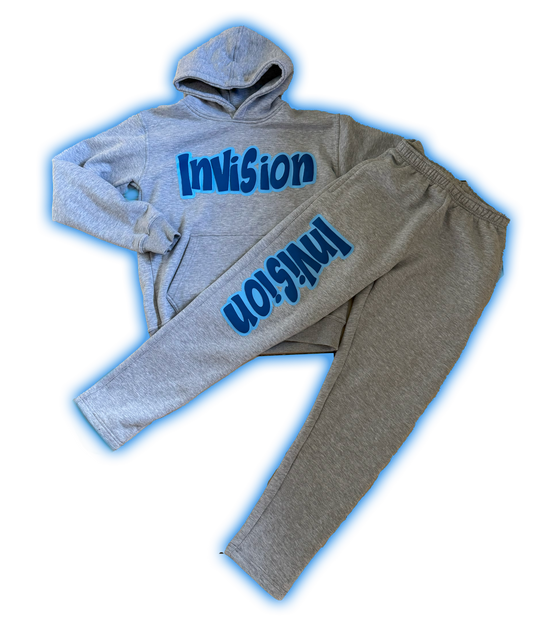 Two Tone Blue Grey Tracksuit